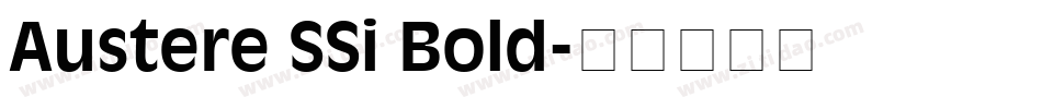 Austere SSi Bold字体转换